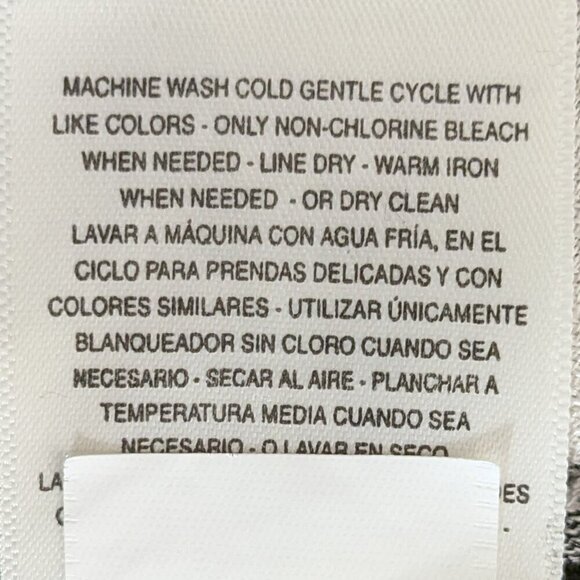 JESSICA SIMPSON Black & White Plaid Long Sleeve Pullover Peasant Top; Size S - Picture 7 of 7